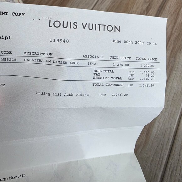 Louis Vuitton Damier Azur Gallliera Shoulder Handbag PM - Picture 2 of 13